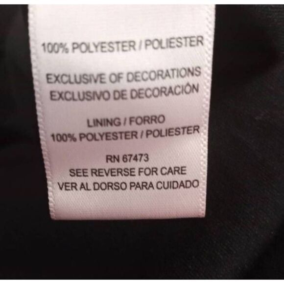 DANNY & NICOLE BLACK & PINK FLORAL MIDI DRESS SZ.10 EUC. - Picture 8 of 9
